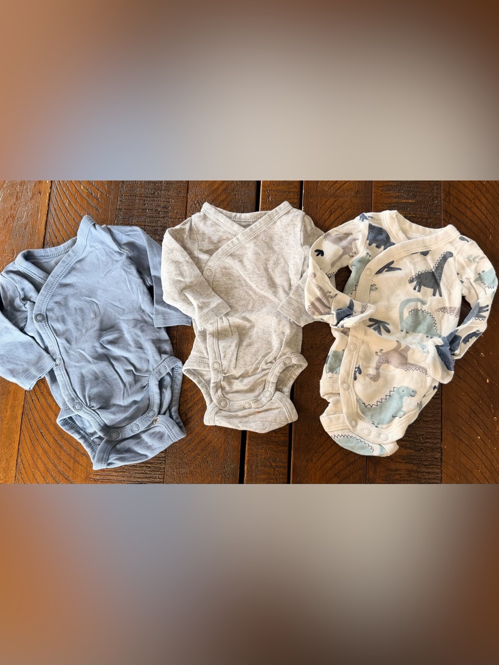 H&M and Carters lot of Wrap-Front One-Piece Bodysuits